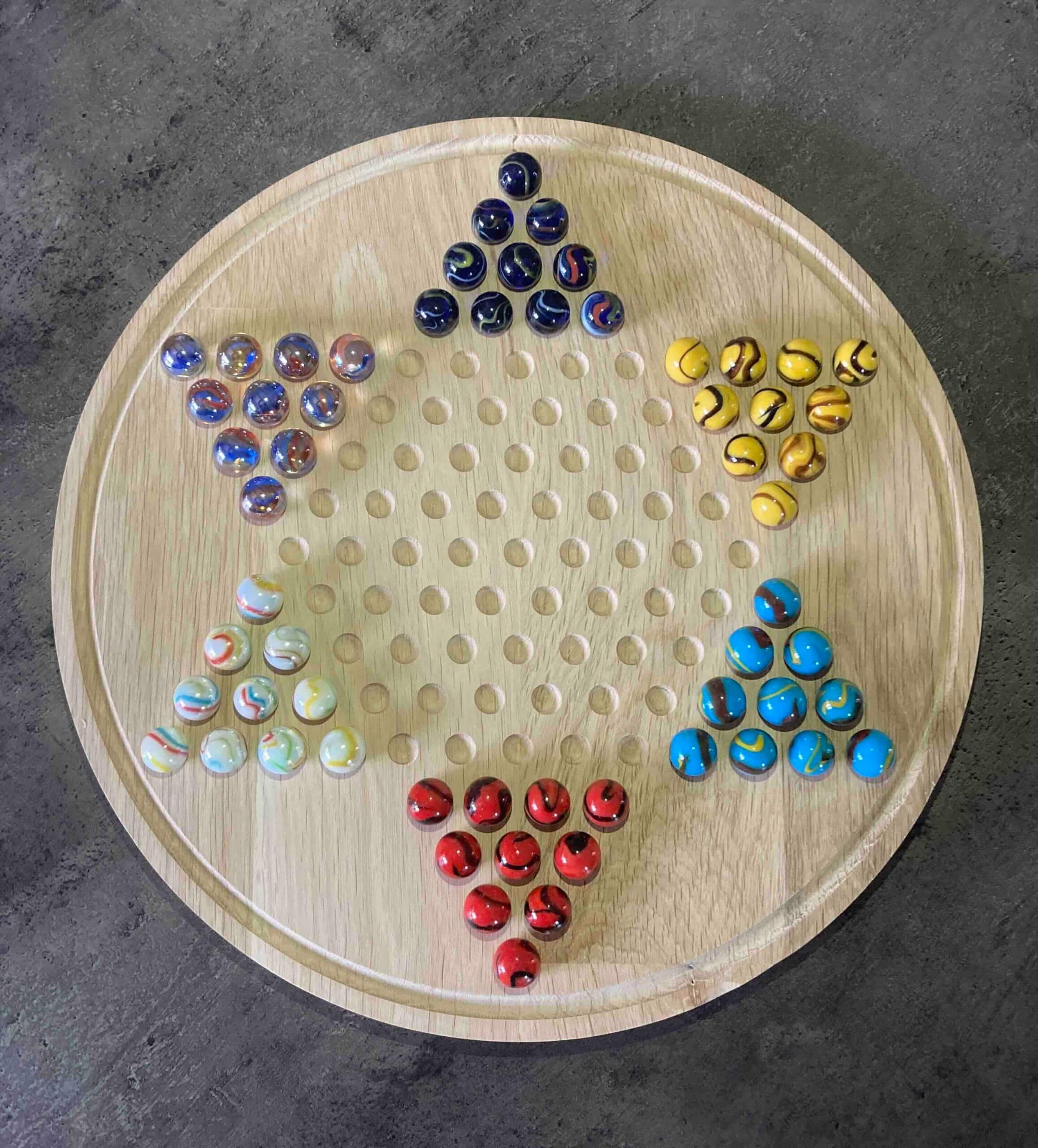 jeu des Dames Chinoises en chêne création Woody Woods Design entreprise individuelle française de création de jeux en bois (Gard) jeu en vente sur le site : www.woody-woods-design.fr