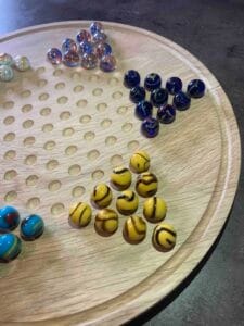 jeu des Dames Chinoises en chêne création Woody Woods Design entreprise individuelle française de création de jeux en bois (Gard) jeu en vente sur le site : www.woody-woods-design.fr