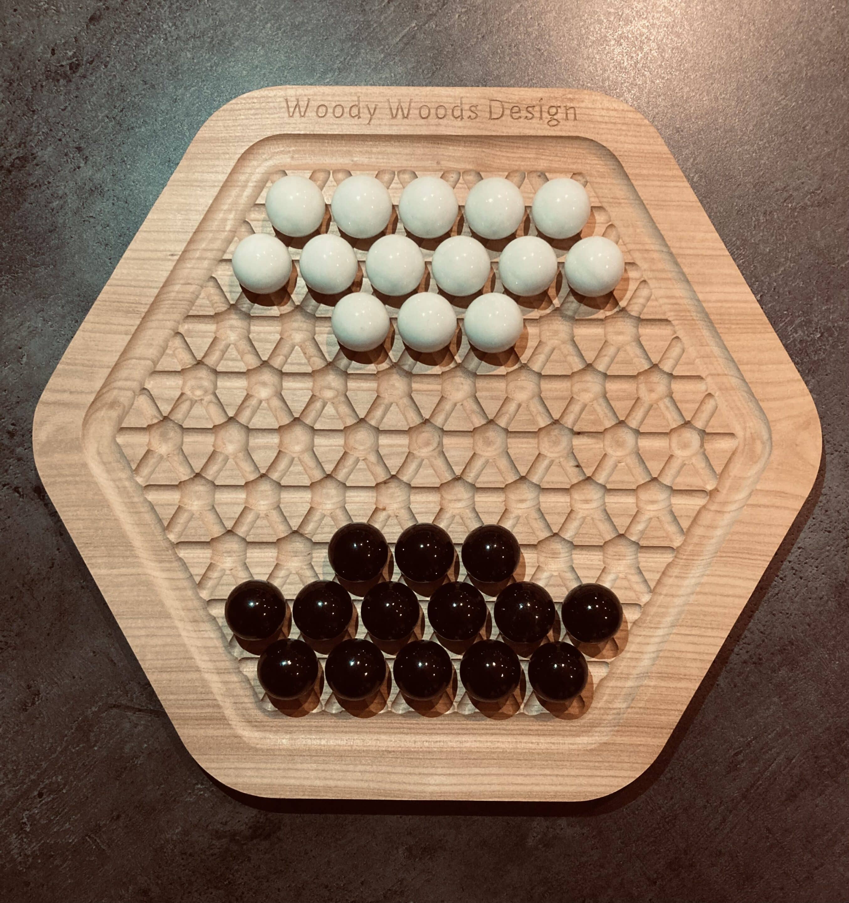 Abalone XL artisanal en merisier made in France Woody Woods Design