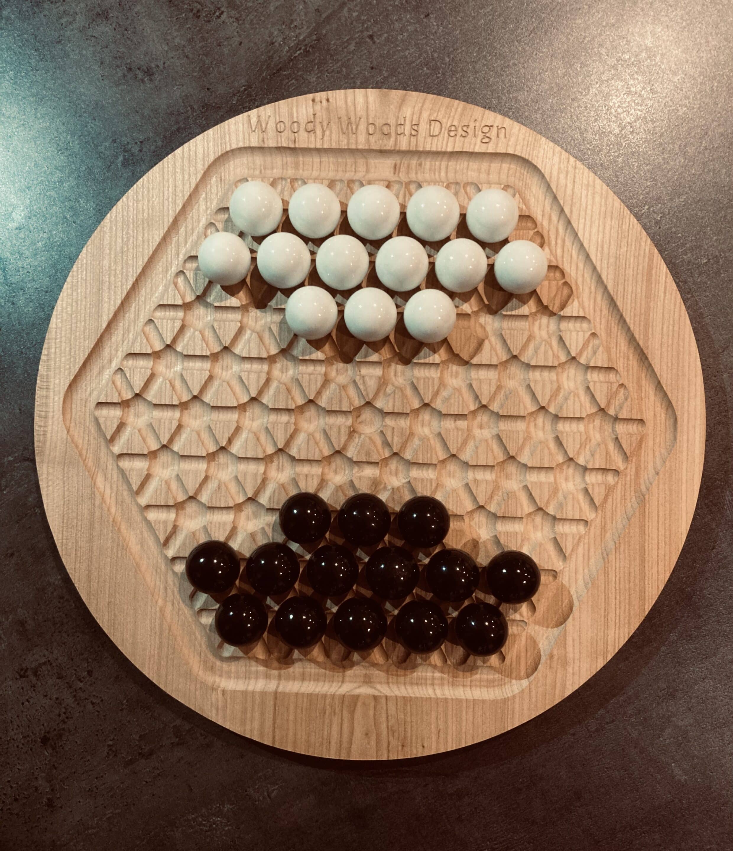 Abalone XL artisanal en merisier made in France Woody Woods Design